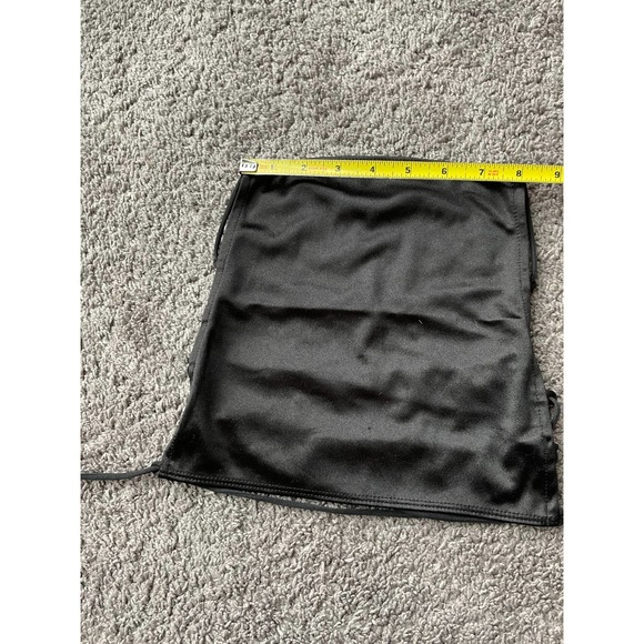 Motel Ozca black strappy open back satin crop top, XS - Picture 6 of 11